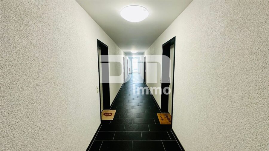 WE12 KFW 55 Zwei-Zimmer-Appartment Balkone, barreierefrei, möbliert ideal als Pendler / RBNB - Flurbereich / Schwellenfreier Zugang